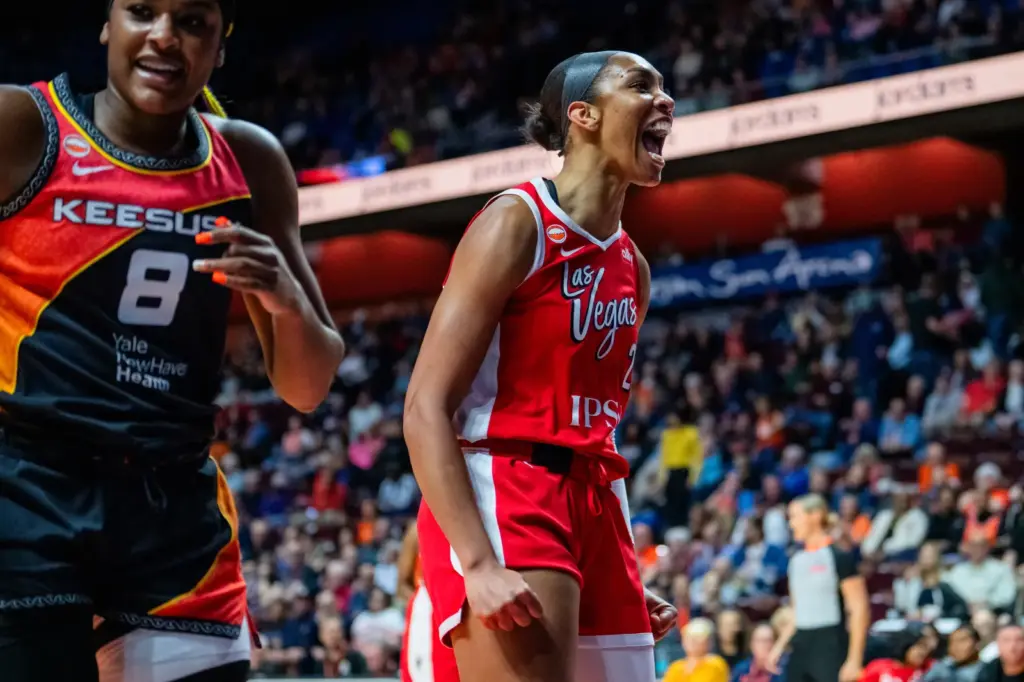 Las Vegas Aces center A'ja Wilson