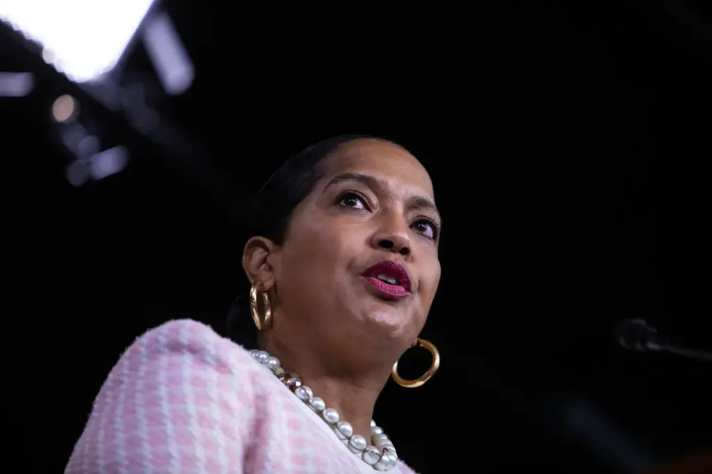 Democratic U.S. Representative Jahana Hayes speaks during a news conference at the U.S. Capitol on October 24, 2023, in Washington, D.C. (Photo by Anna Rose Layden/Getty Images)