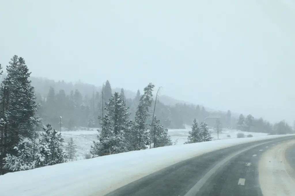 A winter storm in the Rocky Mountains on March 13-14, 2021.