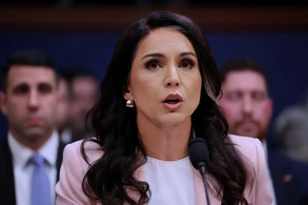 Director of National Intelligence Tulsi Gabbard speaks during a House Permanent Select Committee on Intelligence hearing to examine worldwide threats, Thursday, March 19, 2026, on Capitol Hill in Washington.