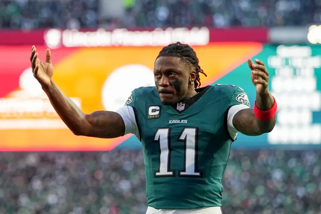 A.J. Brown #11 of the Philadelphia Eagles